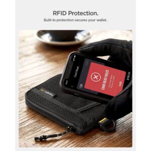 SPIGEN LF300 MINKŠTAS RFID KORTELIŲ DĖKLAS JUODAS - Image 11