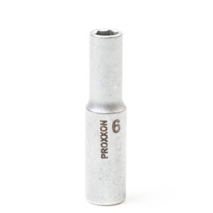1/4" šešiakampė prailginta galvutė PROXXON 6mm - Image 1