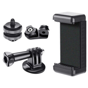 Phone/Sports Camera Holder with Adapter - Black - Image 4