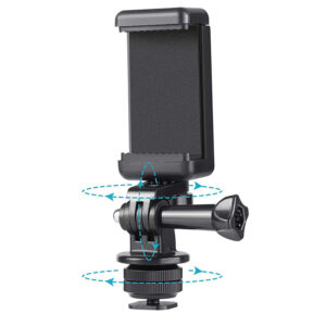 Phone/Sports Camera Holder with Adapter - Black - Image 5