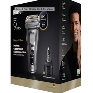 Braun Series 9 Pro+ 9655cc Skustuvas Apkarpymo mašinėlė Pilka - Image 3