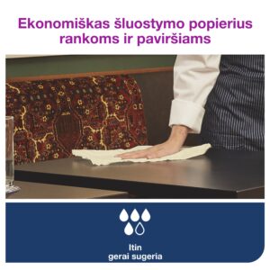 Popieriniai rankšluosčiai Tork Reflex Basic M4 (473100), 1 sluoksnis, gelsvos spalvos, 300 m, 857 lapeliai - Image 4