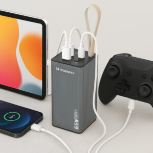 Powerbank Wozinsky K65+ 65W 30000mAh 2x USB-C, 1x USB-A 65W - gray - Image 6