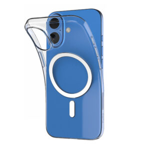 Puro 03 Mag MagSafe Silicone Case for iPhone 16 - Transparent - Image 2