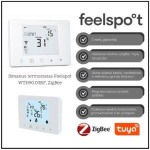 Išmanus programuojamas termostatas Feelspot WTH90.03RF, ZigBee