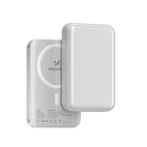 Wozinsky WRW349YWS 10000 mAh Magnetic Power Bank - baltos spalvos - Image 2