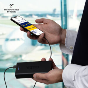 Powerbank Puro Fast 20000 mAh 2x USB-A + 1x USB-C - juodos spalvos - Image 4