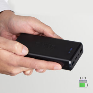 Powerbank Puro Fast 20000 mAh 2x USB-A + 1x USB-C - juodos spalvos - Image 6