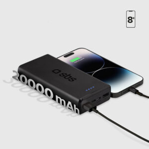 Powerbank Puro Fast 20000 mAh 2x USB-A + 1x USB-C - juodos spalvos - Image 8