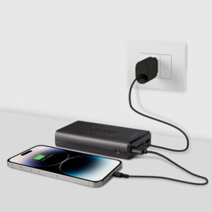 Powerbank Puro Fast 20000 mAh 2x USB-A + 1x USB-C - juodos spalvos - Image 9