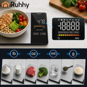 „Ruhhy 24632“ virtuvinės svarstyklės su „Bluetooth“ - Image 5