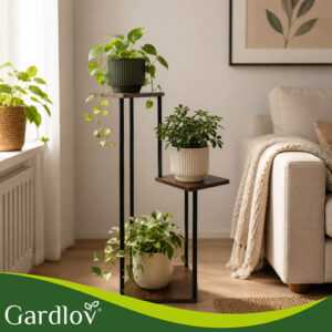 Gardlov stovintis gėlių stovas 78 cm - 3 lentynos - Image 6