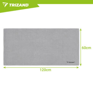 Greitai džiūstantis rankšluostis 120x60cm pilkas Trizand - Image 2
