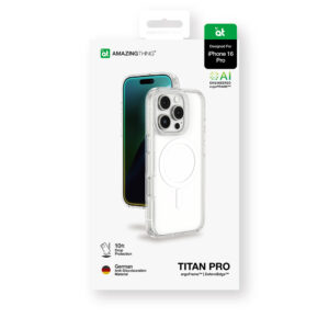 AmazingThing Titan Pro Mag dėklas with Magnetic Ring for Apple iPhone 16 Pro - skaidrus - Image 5