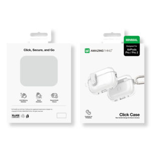 AmazingThing Minimal dėklas AirPods Pro 2 Silicone Case - Transparent - Image 4
