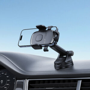 Acefast D57 Car Mount with Suction Cup for Dashboard/Windshield - Black - Image 5