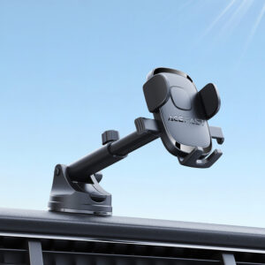 Acefast D57 Car Mount with Suction Cup for Dashboard/Windshield - Black - Image 6