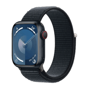 Išmanusis laikrodis Apple Watch Series 9 LTE 45mm Midnight Aluminium Case with Sport Band - Midnight