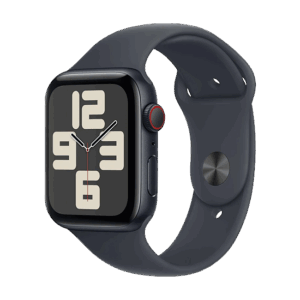 Išmanusis laikrodis Apple Watch SE2 (2022) LTE 44mm Midnight Aluminium Case with Sport Band M/L - Midnight - Image 1