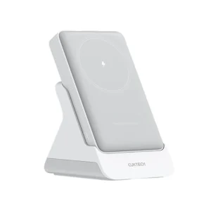 Cuktech WPB100N 20W 10000mAh Magnetic Power Bank with Stand - baltos spalvos