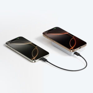 Cuktech WPB100N 20W 10000mAh Magnetic Power Bank with Stand - baltos spalvos - Image 2