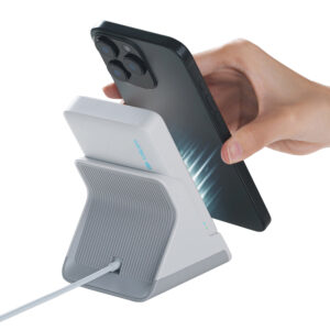 Cuktech WPB100N 20W 10000mAh Magnetic Power Bank with Stand - baltos spalvos - Image 7