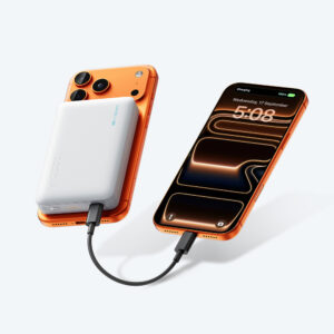 Cuktech WPB100N 20W 10000mAh Magnetic Power Bank with Stand - baltos spalvos - Image 8