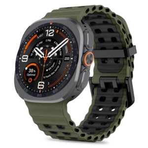 Tech-Protect ICONBAND PRO Samsung Galaxy WATCH ULTRA 1 / 2 2024-2026 (47 MM) KARINIŠKAI ŽALIA/JUODA