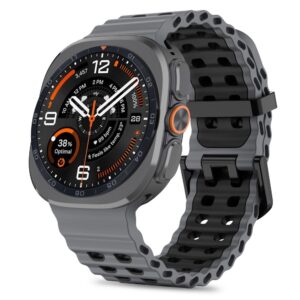 Tech-Protect ICONBAND PRO Samsung Galaxy WATCH ULTRA 1 / 2 2024-2026 (47 MM) PILKA/JUODA