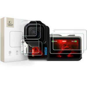 TECH-PROTECT FOIL & GLASS FIT+ 2-SET APSAUGINIS RINKINYS GOPRO MISSION 1 / PRO CLEAR