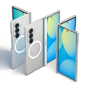 SPIGEN ULTRA HYBRID PRO MAGSAFE GALAXY Z FOLD 8 YPAČ SKAIDRUS/BALTAS - Image 2