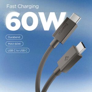 SPIGEN EB6015CC ESSENTIAL TYPE-C KABELIS 60W 150CM GUNMETAL - Image 2