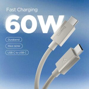 SPIGEN EB6015CC ESSENTIAL TYPE-C KABELIS 60W 150CM NATURAL TITANIUM - Image 2