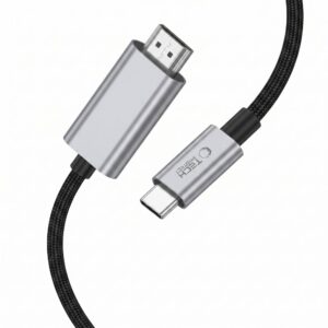 TECH-PROTECT ULTRABOOST KABELIS USB-C Į HDMI 2.1 8K 60HZ 200CM GELEŽIES PILKOS SPALVOS - Image 2