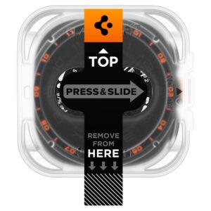 GRŪDINTAS STIKLAS Spigen GLAS.TR EZ-FIT AC 2-PACK Samsung Galaxy WATCH ULTRA 2 2026 (47 MM) SKAIDRUS - Image 2