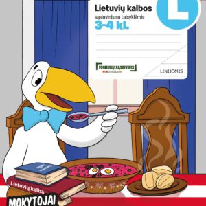 Formulių sąsiuvinis pradinukams (3-4 klasės), Lietuvių k., 14 lapų, linijomis