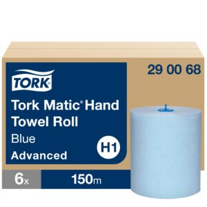 Popieriniai rankšluosčiai Tork Matic Soft Blue Advanced H1 (290068), 2 sluoksniai, melsvos spalvos, 150m, 612 lapelių - Image 2