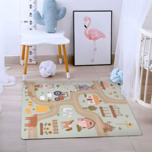 Didelis EVA putų žaidimų kilimėlis vaikams ūkis 90.5x90.5 cm 21 dalis ECOTOYS - Image 2