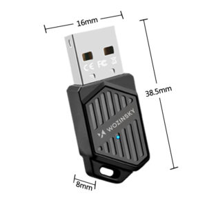 Wozinsky WAX-900 Dual-Band USB Wi-Fi 6 Adapter with Bluetooth 5.4 - Black - Image 2