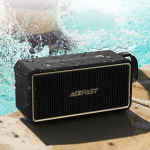 Acefast K3 Ultra Wireless Speaker with RGB Backlight Bluetooth 5.4 - Black - Image 9