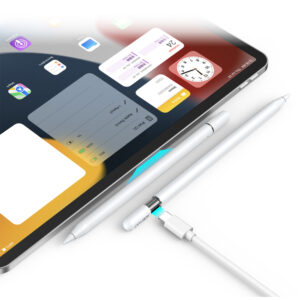 Acefast V3 Capacitive Stylus for iPad with Wireless Charging and 2 Interchangeable Tips - White - Image 6