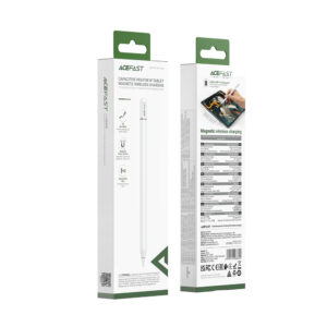 Acefast V3 Capacitive Stylus for iPad with Wireless Charging and 2 Interchangeable Tips - White - Image 7