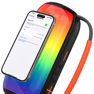 Dudao Y21 Wireless Speaker with RGB Backlight Bluetooth 5.3 - Black - Image 4