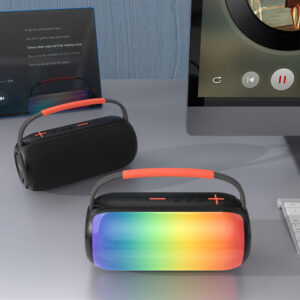 Dudao Y21 Wireless Speaker with RGB Backlight Bluetooth 5.3 - Black - Image 5