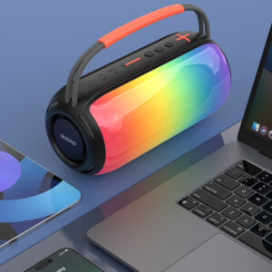 Dudao Y21 Wireless Speaker with RGB Backlight Bluetooth 5.3 - Black - Image 6