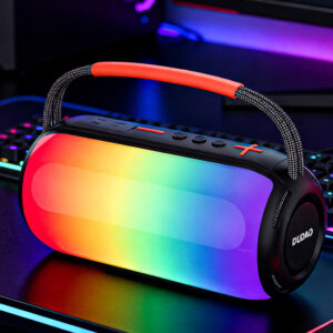 Dudao Y21 Wireless Speaker with RGB Backlight Bluetooth 5.3 - Black - Image 7