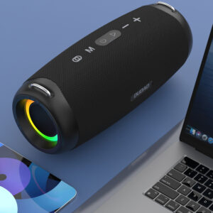 Dudao Y21Pro Wireless Speaker with RGB Backlight Bluetooth 5.3 - Black - Image 5