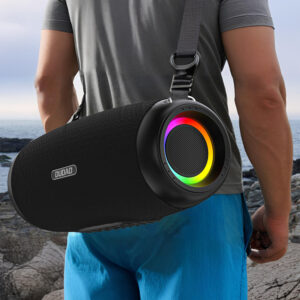 Dudao Y21Pro Wireless Speaker with RGB Backlight Bluetooth 5.3 - Black - Image 6