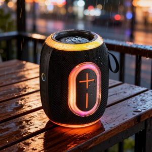 Dudao Y22 Wireless Speaker with RGB Backlight Bluetooth 5.3 - Black - Image 4