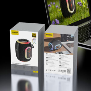 Dudao Y22 Wireless Speaker with RGB Backlight Bluetooth 5.3 - Black - Image 6